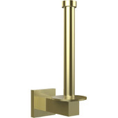  Montero Collection Upright Toilet Tissue Holder and Reserve Roll Holder, Satin Brass
