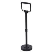  Pipeline Collection Free Standing Toilet Tissue Stand in Matte Black, 7'' W x 6'' D x 26'' H