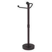  Pipeline Collection Free Standing Euro Style Toilet Tissue Stand in Antique Bronze, 7-7/8'' W x 7-11/16'' D x 24'' H