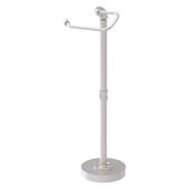  Pipeline Collection Free Standing Euro Style Toilet Tissue Stand in Satin Nickel, 7-7/8'' W x 7-11/16'' D x 24'' H