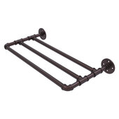  Pipeline Collection 18'' Wall Mounted Towel Shelf in Antique Bronze, 18'' W x 10-13/16'' D x 3'' H