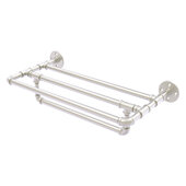  Pipeline Collection 18'' Wall Mounted Towel Shelf with Towel Bar in Satin Nickel, 18'' W x 10-13/16'' D x 5-13/16'' H