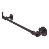 Pipeline Collection 18'' Towel Bar with Integrated Hooks in Antique Bronze, 22-1/2'' W x 4'' D x 3-5/8'' H