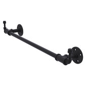  Pipeline Collection 18'' Towel Bar with Integrated Hooks in Matte Black, 22-1/2'' W x 4'' D x 3-5/8'' H