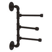  Pipeline Collection 3-Swing Arm Vertical Towel Bar in Oil Rubbed Bronze, 3'' W x 10'' D x 15'' H