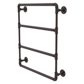  Pipeline Collection 24'' Wall Mounted Ladder Towel Bar in Oil Rubbed Bronze, 24'' W x 4-3/8'' D x 31'' H