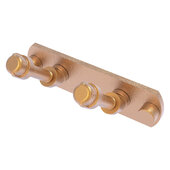 Pipeline Collection 2-Position Multi Hook in Brushed Bronze, 5-1/2'' W x 2-1/2'' D x 2-11/16'' H