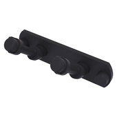  Pipeline Collection 2-Position Multi Hook in Matte Black, 5-1/2'' W x 2-1/2'' D x 2-11/16'' H