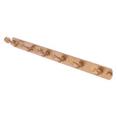  Pipeline Collection 6-Position Tie and Belt Rack in Brushed Bronze, 15-1/2'' W x 2-1/2'' D x 2-11/16'' H