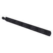  Pipeline Collection 6-Position Tie and Belt Rack in Matte Black, 15-1/2'' W x 2-1/2'' D x 2-11/16'' H