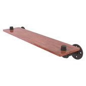  Pipeline Collection 22'' Ironwood Shelf in Oil Rubbed Bronze, 22'' W x 5-5/8'' D x 3-1/2'' H
