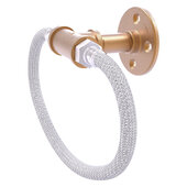 Pipeline Collection Towel Ring with Stainless Steel Braided Ring in Brushed Bronze, 9-1/2'' W x 3-13/16'' D x 7'' H