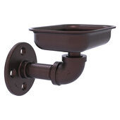  Pipeline Collection Wall Mounted Soap Dish in Antique Bronze, 4-1/2'' W x 4-13/16'' D x 4'' H