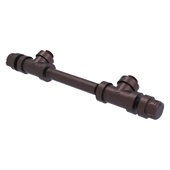  Pipeline Collection 7'' Center-to-Center Cabinet Pull in Antique Bronze, 7-3/16'' W x 2-3/8'' D x 1-5/16'' H