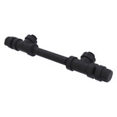  Pipeline Collection 7'' Center-to-Center Cabinet Pull in Matte Black, 7-3/16'' W x 2-3/8'' D x 1-5/16'' H