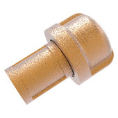  Pipeline Collection 1'' Round Cabinet Knob in Brushed Bronze, 1-3/16'' Diameter x 1-7/8'' D x 1-3/16'' H