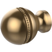  Beaded Cabinet Knob, Dottingham, 1'' diameter, Premium Finish, Brushed Bronze