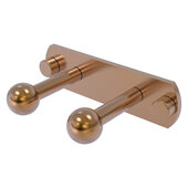  Prestige Skyline Collection 2-Position Multi Peg in Brushed Bronze, 5-1/2'' W x 3'' D x 1-1/2'' H