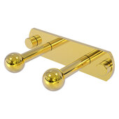  Prestige Skyline Collection 2-Position Multi Peg in Polished Brass, 5-1/2'' W x 3'' D x 1-1/2'' H