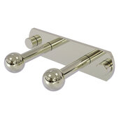 Prestige Skyline Collection 2-Position Multi Peg in Polished Nickel, 5-1/2'' W x 3'' D x 1-1/2'' H