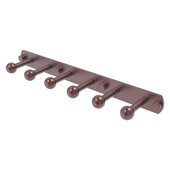  Prestige Skyline Collection 6-Position Tie and Belt Rack in Antique Copper, 15-1/2'' W x 3'' D x 1-1/2'' H