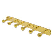  Prestige Skyline Collection 6-Position Tie and Belt Rack in Polished Brass, 15-1/2'' W x 3'' D x 1-1/2'' H