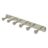  Prestige Skyline Collection 6-Position Tie and Belt Rack in Polished Nickel, 15-1/2'' W x 3'' D x 1-1/2'' H