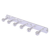  Prestige Skyline Collection 6-Position Tie and Belt Rack in Satin Chrome, 15-1/2'' W x 3'' D x 1-1/2'' H