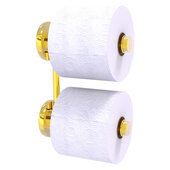  Prestige Skyline Collection 2-Roll Reserve Roll Toilet Paper Holder in Polished Brass, 6-1/8'' W x 2-5/8'' D x 8-1/8'' H