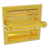  Prestige Skyline Collection Recessed Toilet Paper Holder in Polished Brass, 6-3/8'' W x 6-1/8'' D x 3-7/8'' H
