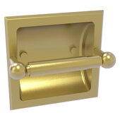  Prestige Skyline Collection Recessed Toilet Paper Holder in Satin Brass, 6-3/8'' W x 6-1/8'' D x 3-7/8'' H