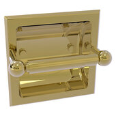  Prestige Skyline Collection Recessed Toilet Paper Holder in Unlacquered Brass, 6-3/8'' W x 6-1/8'' D x 3-7/8'' H