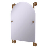  Prestige Skyline Collection Arched Top Frameless Rail Mounted Mirror in Brushed Bronze, 21'' W x 3-13/16'' D x 32'' H