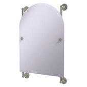  Prestige Skyline Collection Arched Top Frameless Rail Mounted Mirror in Satin Nickel, 21'' W x 3-13/16'' D x 32'' H