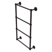  Prestige Skyline Collection 4-Tier 24'' Ladder Towel Bar with Smooth Accent in Antique Bronze, 24'' W x 5'' D x 34'' H