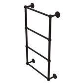  Prestige Skyline Collection 4-Tier 24'' Ladder Towel Bar with Smooth Accent in Oil Rubbed Bronze, 24'' W x 5'' D x 34'' H
