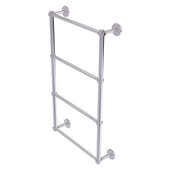  Prestige Skyline Collection 4-Tier 24'' Ladder Towel Bar with Smooth Accent in Polished Chrome, 24'' W x 5'' D x 34'' H