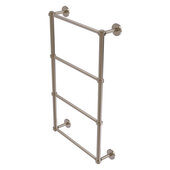  Prestige Skyline Collection 4-Tier 24'' Ladder Towel Bar with Smooth Accent in Antique Pewter, 24'' W x 5'' D x 34'' H