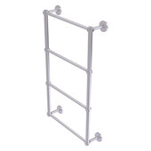  Prestige Skyline Collection 4-Tier 24'' Ladder Towel Bar with Smooth Accent in Satin Chrome, 24'' W x 5'' D x 34'' H