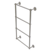  Prestige Skyline Collection 4-Tier 24'' Ladder Towel Bar with Smooth Accent in Satin Nickel, 24'' W x 5'' D x 34'' H