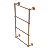  Prestige Skyline Collection 4-Tier 24'' Ladder Towel Bar with Dotted Detail in Brushed Bronze, 24'' W x 5'' D x 34'' H