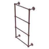  Prestige Skyline Collection 4-Tier 24'' Ladder Towel Bar with Dotted Detail in Antique Copper, 24'' W x 5'' D x 34'' H