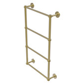  Prestige Skyline Collection 4-Tier 24'' Ladder Towel Bar with Dotted Detail in Satin Brass, 24'' W x 5'' D x 34'' H