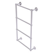  Prestige Skyline Collection 4-Tier 24'' Ladder Towel Bar with Dotted Detail in Satin Chrome, 24'' W x 5'' D x 34'' H