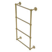  Prestige Skyline Collection 4-Tier 24'' Ladder Towel Bar with Dotted Detail in Unlacquered Brass, 24'' W x 5'' D x 34'' H
