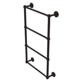  Prestige Skyline Collection 4-Tier 24'' Ladder Towel Bar with Grooved Detail in Oil Rubbed Bronze, 24'' W x 5'' D x 34'' H