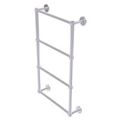  Prestige Skyline Collection 4-Tier 24'' Ladder Towel Bar with Grooved Detail in Satin Chrome, 24'' W x 5'' D x 34'' H