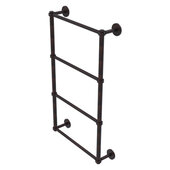  Prestige Skyline Collection 4-Tier 24'' Ladder Towel Bar with Grooved Detail in Venetian Bronze, 24'' W x 5'' D x 34'' H