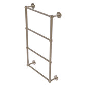  Prestige Skyline Collection 4-Tier 30'' Ladder Towel Bar with Grooved Detail in Antique Pewter, 30'' W x 5'' D x 34'' H
