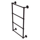  Prestige Skyline Collection 4-Tier 24'' Ladder Towel Bar with Twisted Detail in Antique Bronze, 24'' W x 5'' D x 34'' H